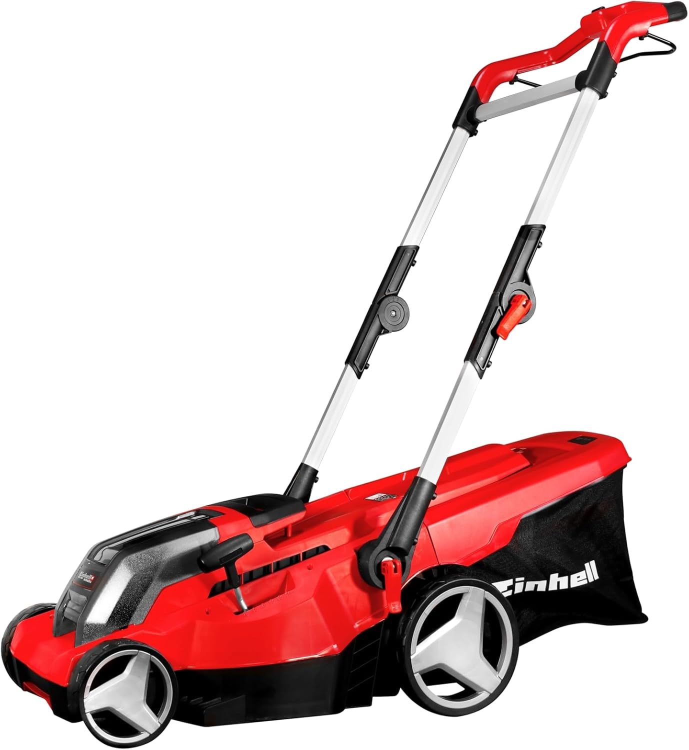 Einhell 3413172 Tosaerba a Batteria, Rosso, 37 cm Schnittbreite-Comfyia