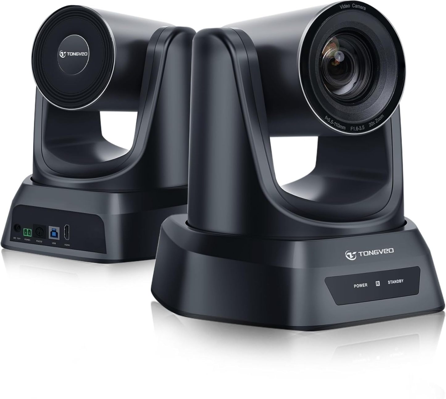 TONGVEO Telecamera PTZ HDMI 20X Zoom Ottico, Chiesa Live Streaming USB 1080P 60fps Telecamera per Servizi Religiosi Conferenze Online, funziona con Zoom, Skype OBS Facile da Impostare-Comfyia