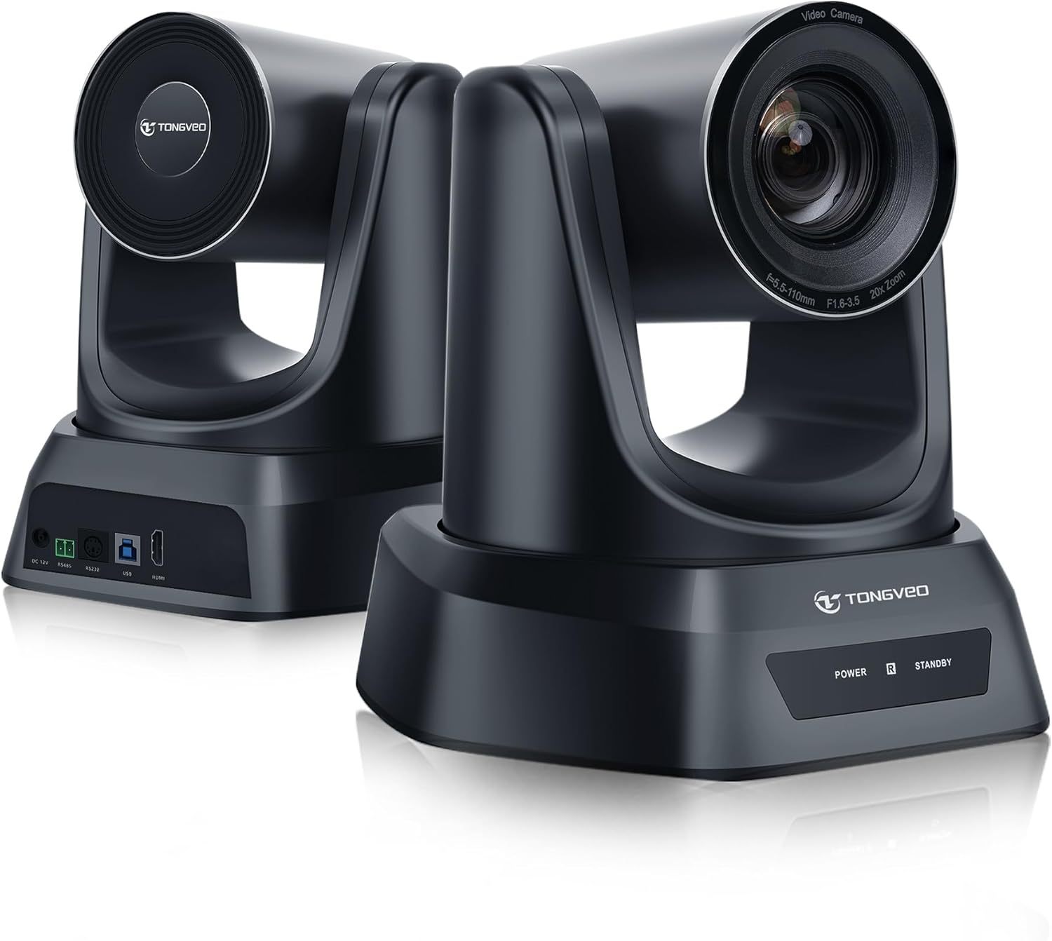 TONGVEO Telecamera PTZ HDMI 20X Zoom Ottico, Chiesa Live Streaming USB 1080P 60fps Telecamera per Servizi Religiosi Conferenze Online, funziona con Zoom, Skype OBS Facile da Impostare-Comfyia