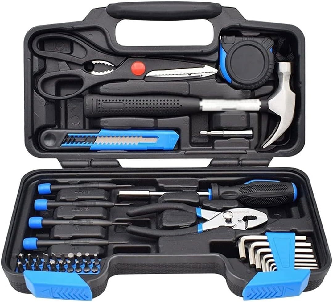 Kit Attrezzi con cacciavite Elettrico, Kit combinati Strumenti 39 Pezzi, Strumenti e Set di Strumenti for la casa-Comfyia