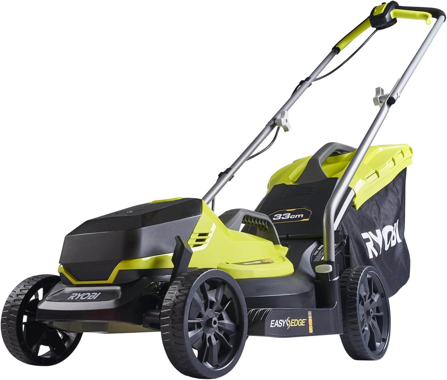 Ryobi OLM1833B Tosaerba a Batteria 18V ONE, Ripiegabile, per Giardini Fino a 500 m2, Batteria Non Inclusa, Taglio 33cm-Comfyia