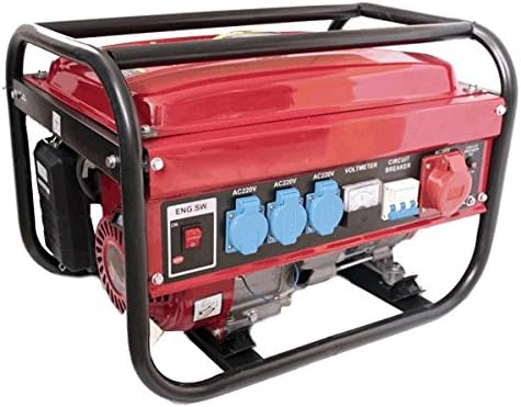 Generatore elettrico a benzina da 5500 W, trifasico e monofasico x 3 serbatoio da 15 l-Comfyia