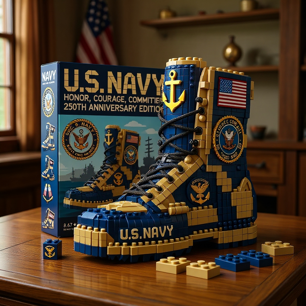 U.S. Military 250th Anniversary Commemorative Building Blocks - 100% Made in the USA