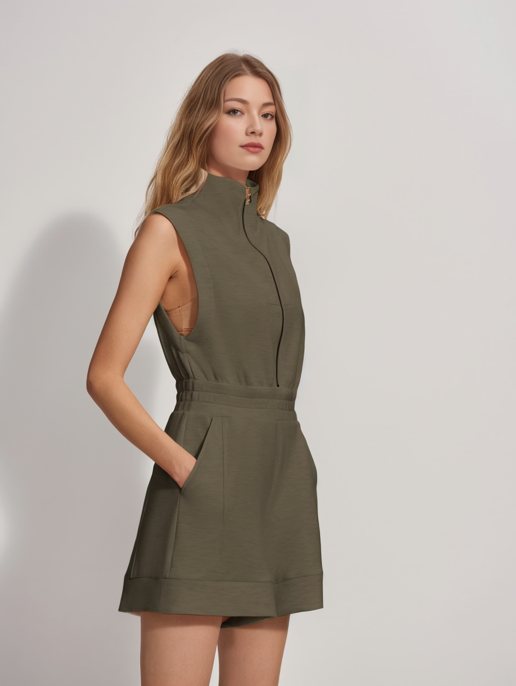 Air Essentials Zip Romper (Buy 2 Free Shipping)