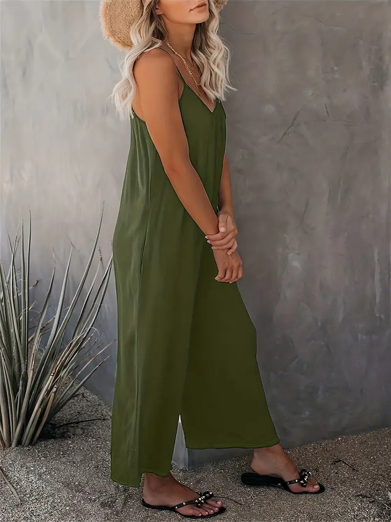 Boho Spaghetti Ruched Jumpsuit, Casual Sleeveless Long Length Wide Leg Jumpsuit, Women's Clothing 55,169 reviews 4.6 All reviews are from verified purchases Item reviews (10,683) Provider reviews (55,169) Top 1% rated in Women's Jumpsuits Small 2 % True