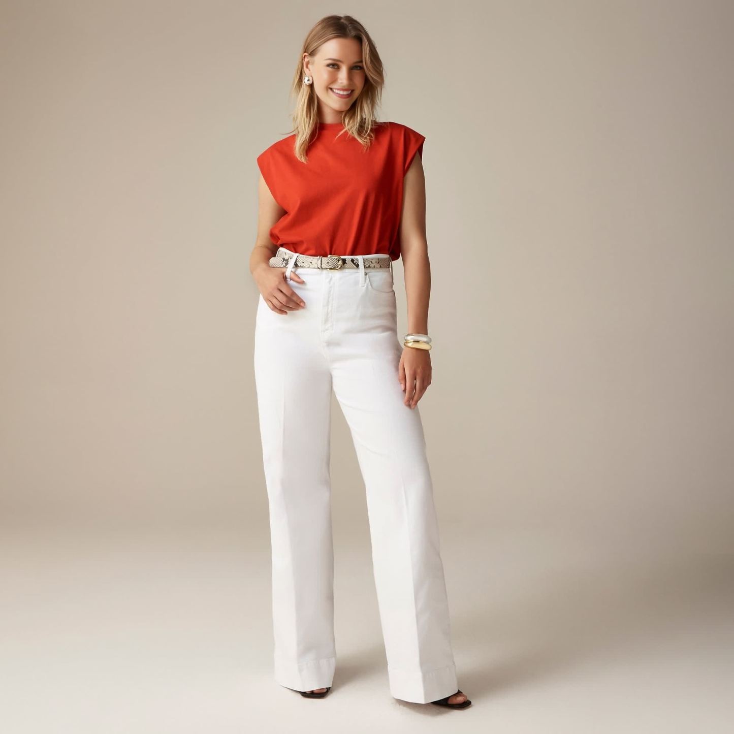 Wide Leg Denim Trouser (Buy 2 Free Shipping)