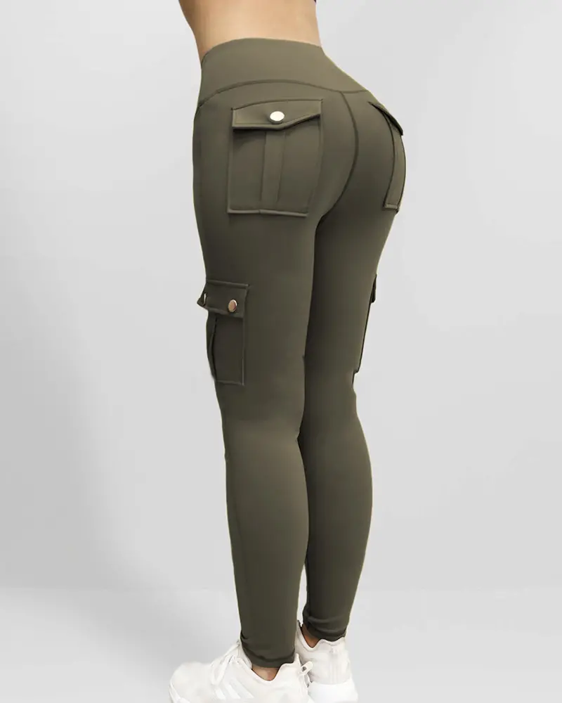 Pocket Design Butt Lifting Active Pants (Buy 2 Free Shipping)