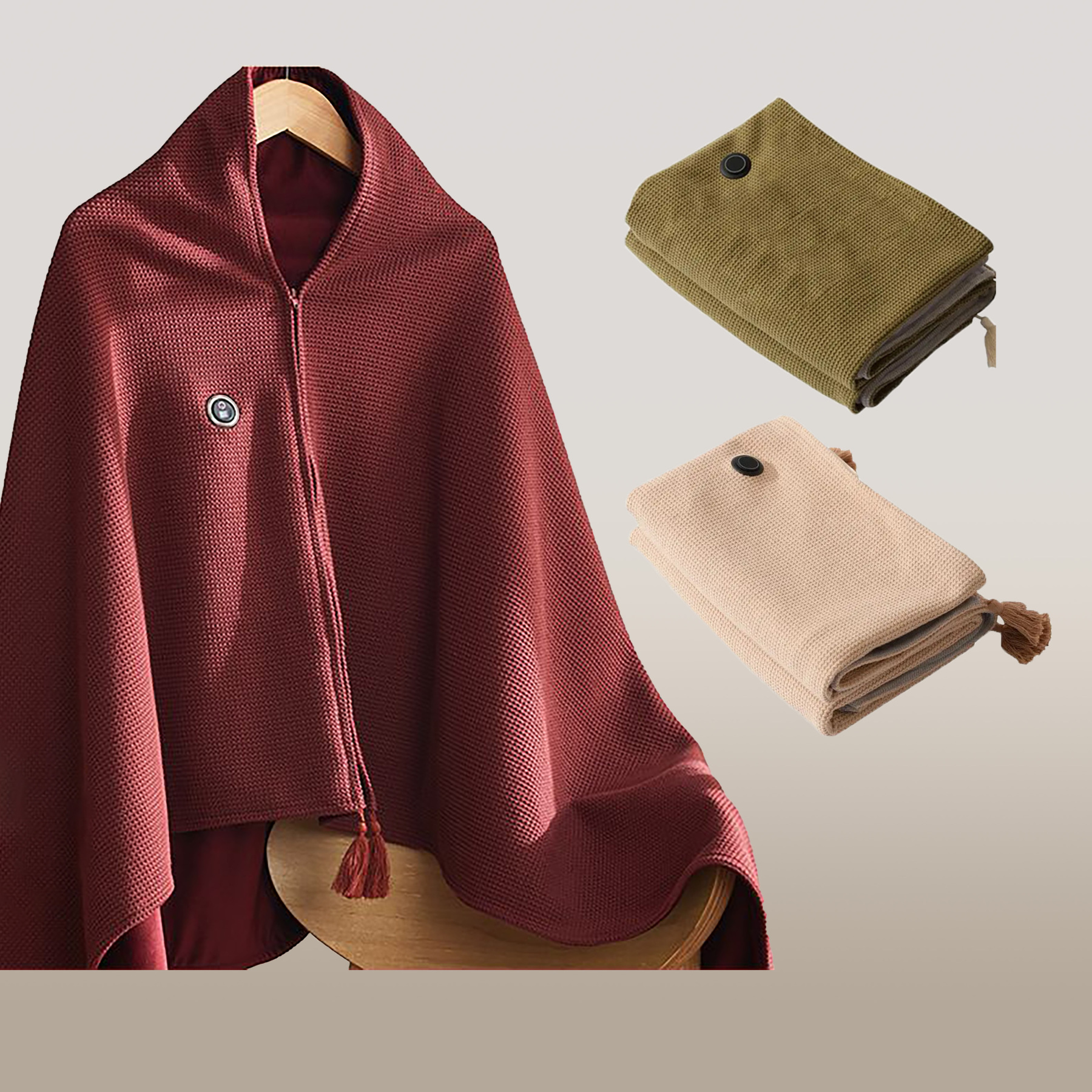 【Best Winter Gifts】Favorite Portable Heated Shawl (Buy 2 Free Shipping)