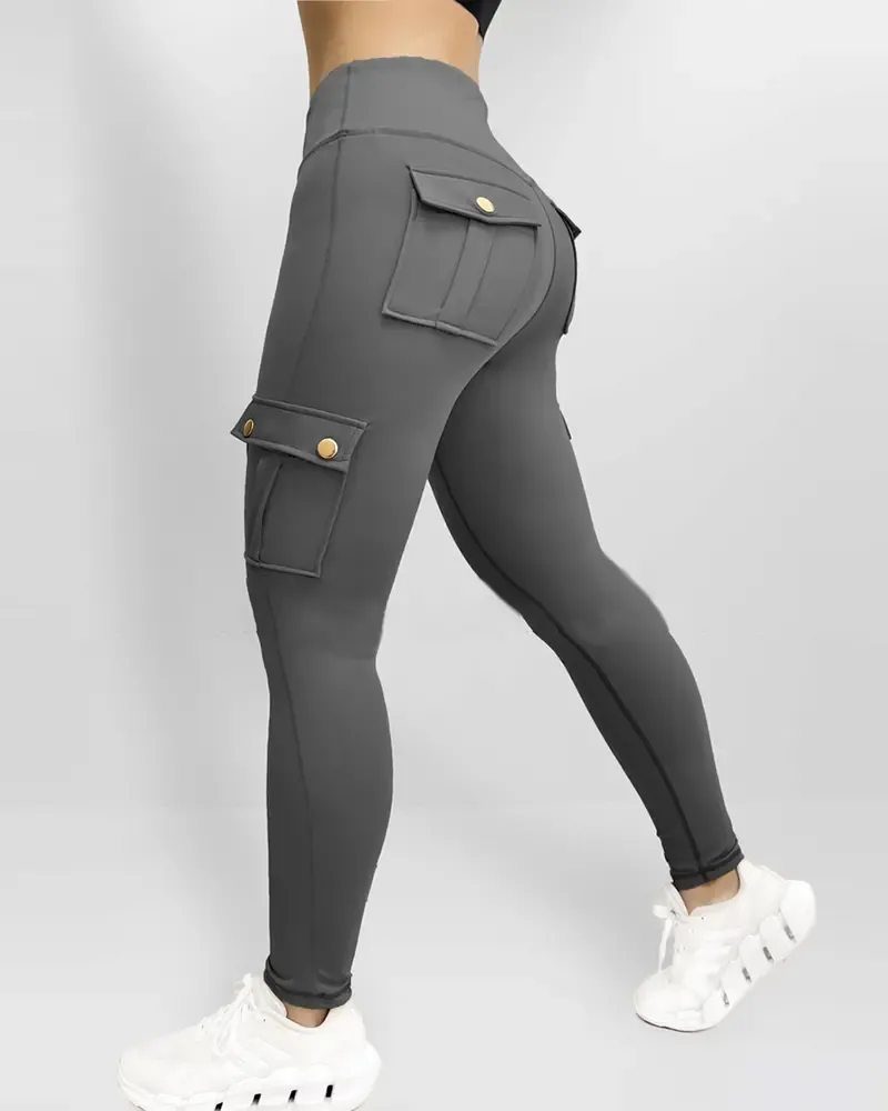 Pocket Design Butt Lifting Active Pants (Buy 2 Free Shipping)