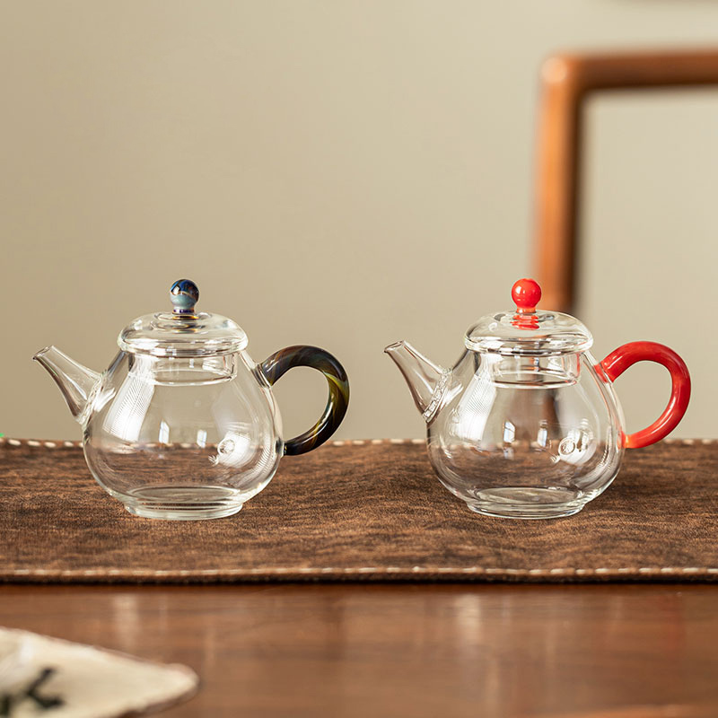150ml Pear-Shaped Glass Teapot