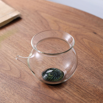 Handcrafted Glass Gongdao Cup – Spring Bird Fairness Pitcher 180ml