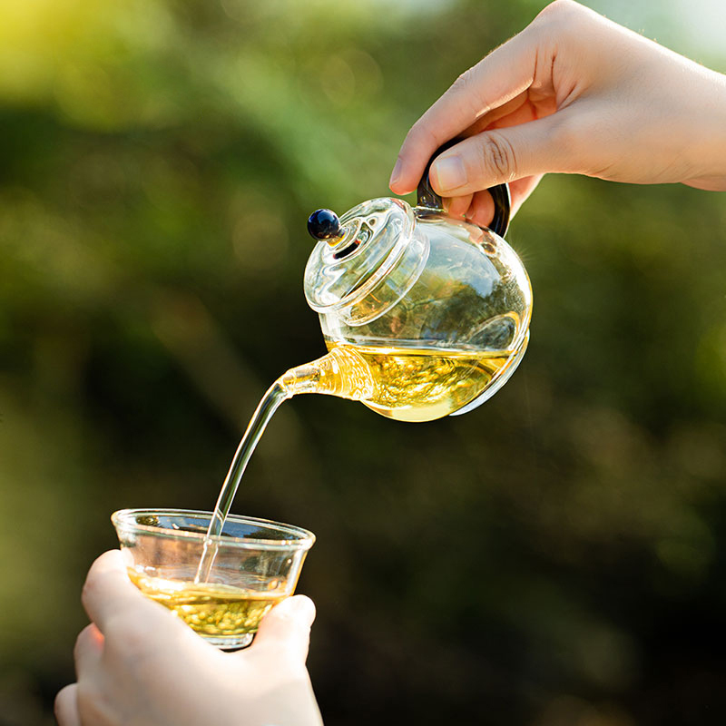 150ml Pear-Shaped Glass Teapot