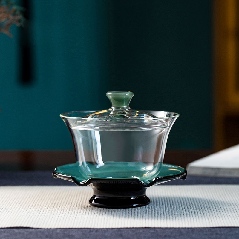 Handcrafted Borosilicate Glass Gaiwan Tea cup