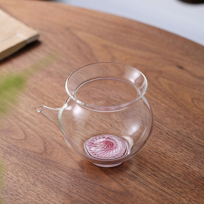 Handcrafted Glass Gongdao Cup – Spring Bird Fairness Pitcher 180ml