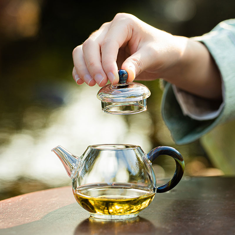 150ml Pear-Shaped Glass Teapot