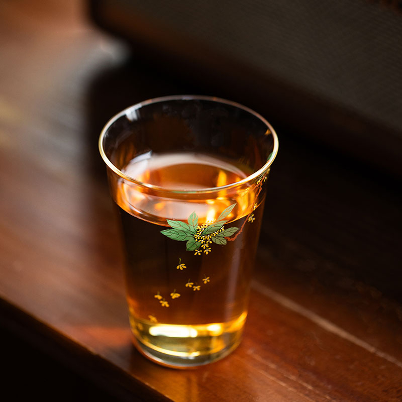 Hand-Painted 180ml Glass Tumbler | Cherry, Peach, Rabbit, Lady