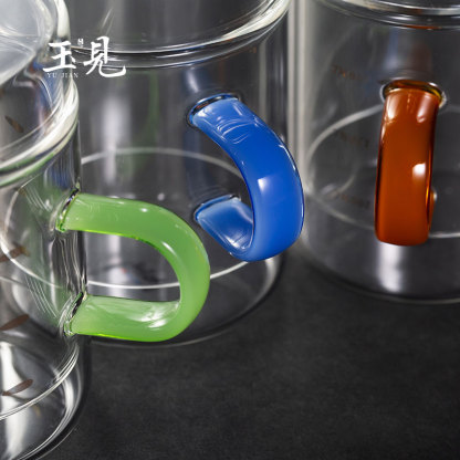 200ml Glass Tea Infuser Cup – Handcrafted Borosilicate Brewing Mug