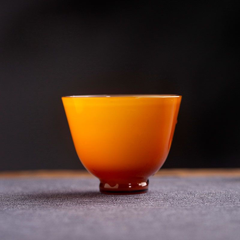 Handcrafted Glass Master Cup 90ml – Round Design