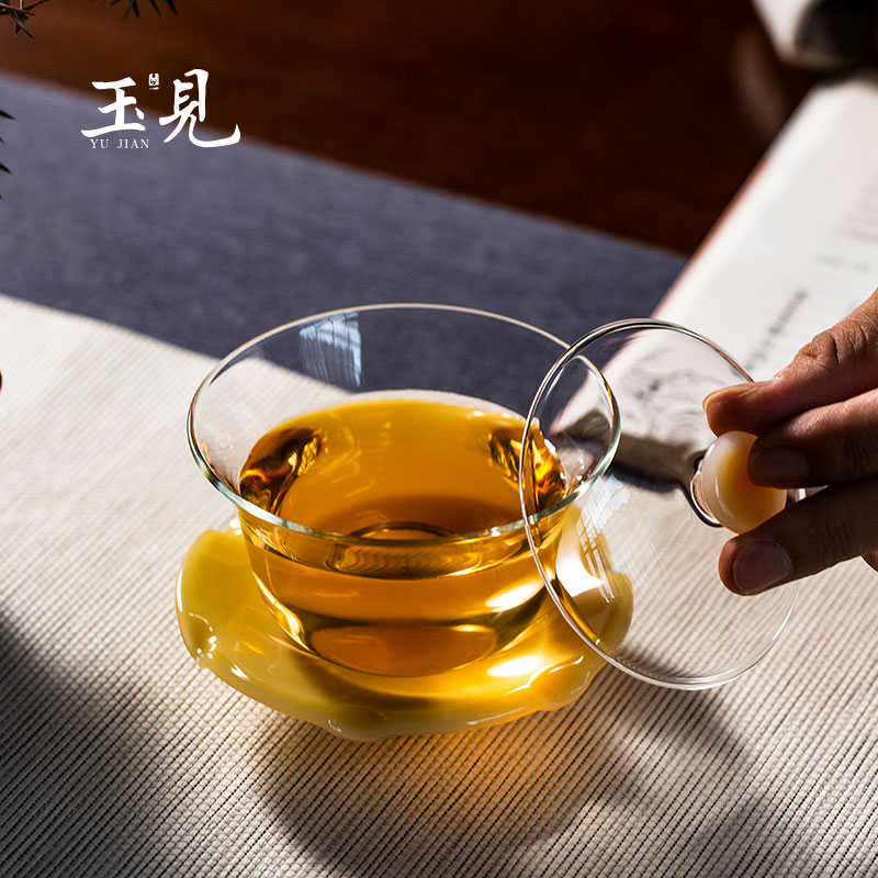 Handcrafted Borosilicate Glass Gaiwan Tea cup