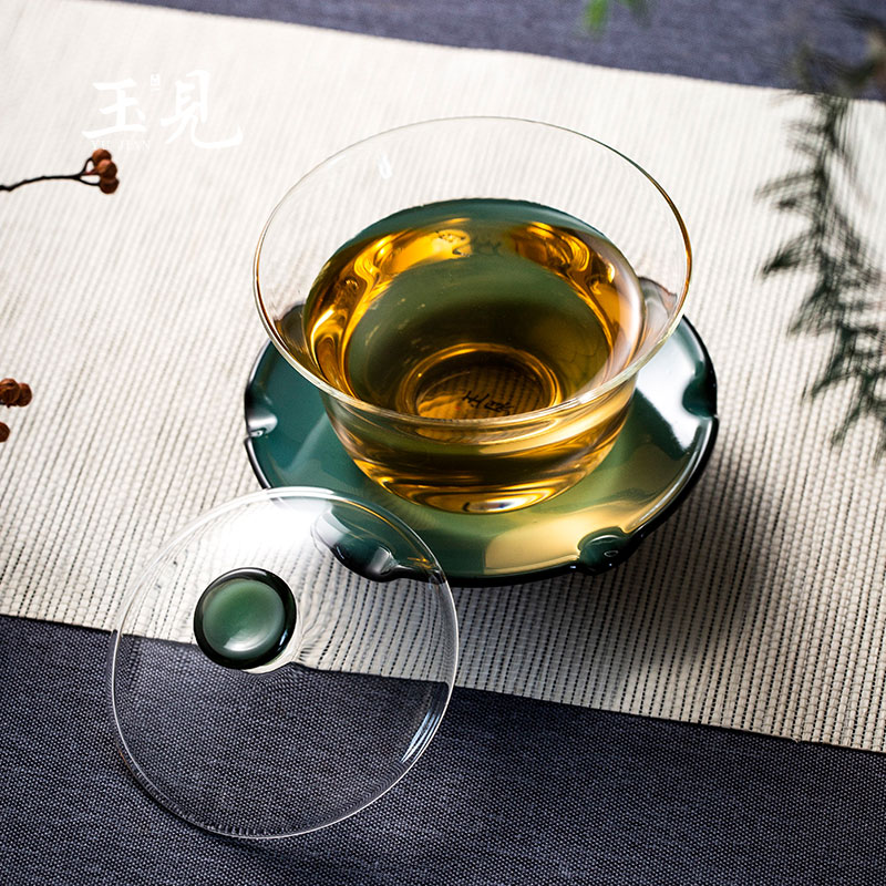 Handcrafted Borosilicate Glass Gaiwan Tea cup