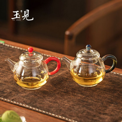 150ml Pear-Shaped Glass Teapot