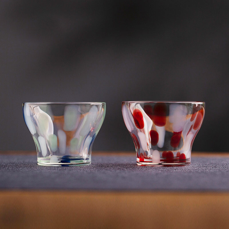 Handcrafted 50ml Glass Tea Cup – Borosilicate, Horse Hoof Shape