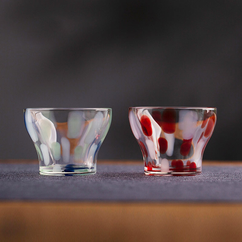 Handcrafted 50ml Glass Tea Cup – Borosilicate, Horse Hoof Shape