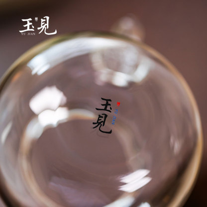 Handcrafted Borosilicate Glass Tea Pot 150ml – Chinese Style Fulu Design