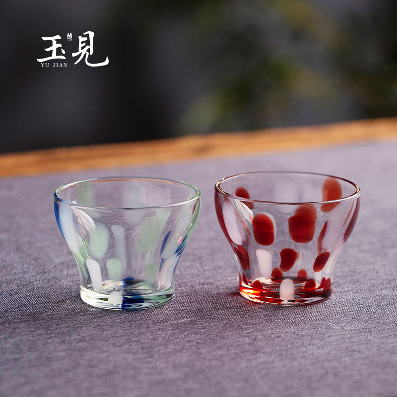 Handcrafted 50ml Glass Tea Cup – Borosilicate, Horse Hoof Shape