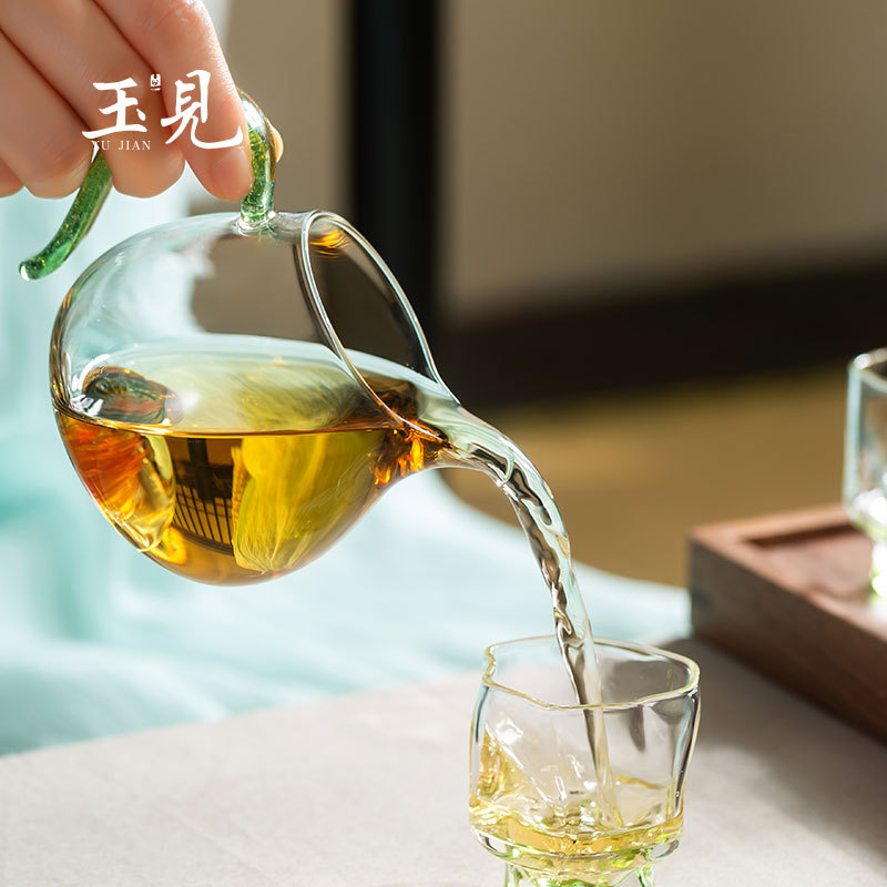 Elegant Borosilicate Tea Cup 240ml – Handcrafted, Floral Design Dual Color