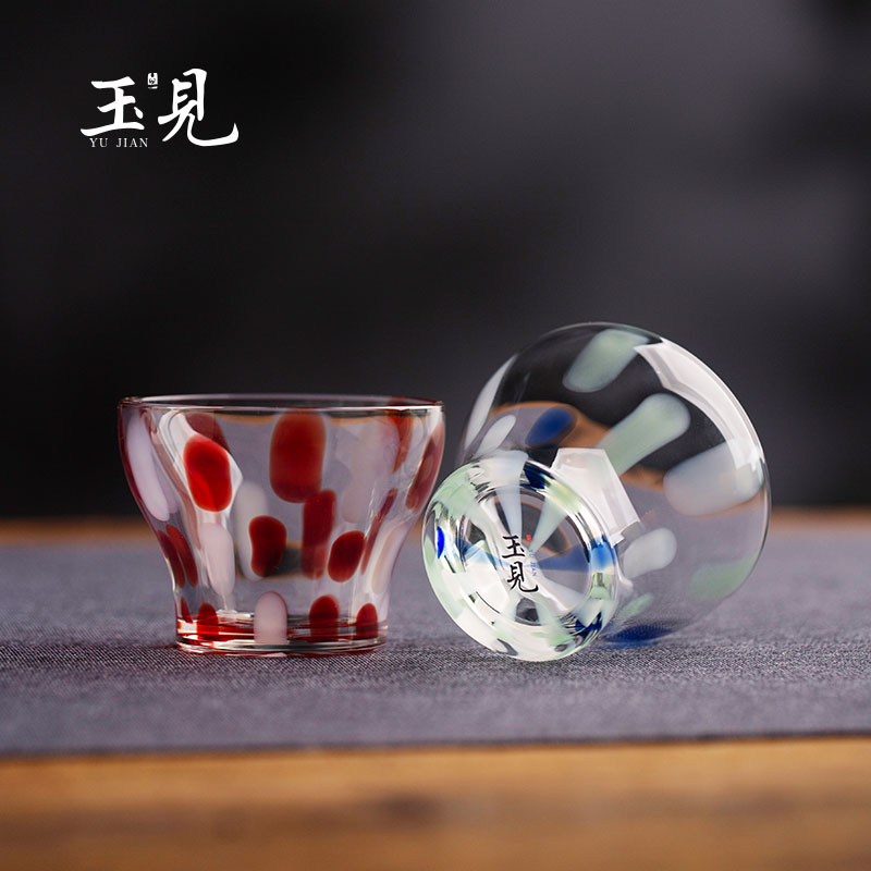 Handcrafted 50ml Glass Tea Cup – Borosilicate, Horse Hoof Shape