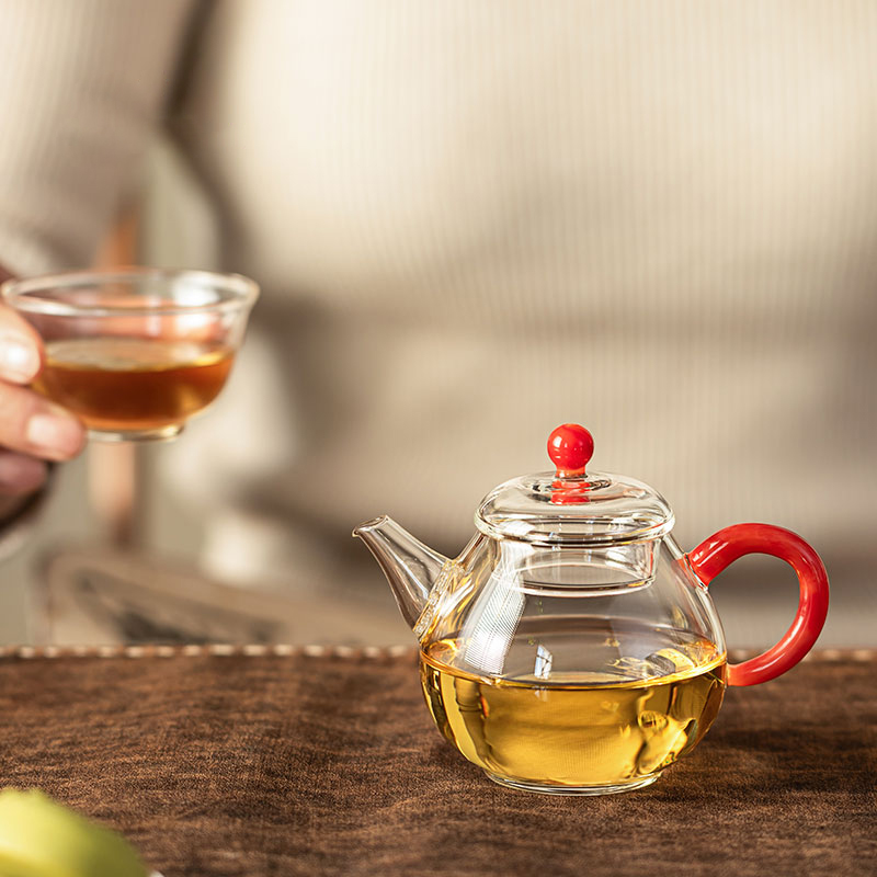 150ml Pear-Shaped Glass Teapot