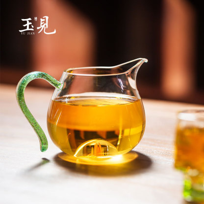 Elegant Borosilicate Tea Cup 240ml – Handcrafted, Floral Design Dual Color