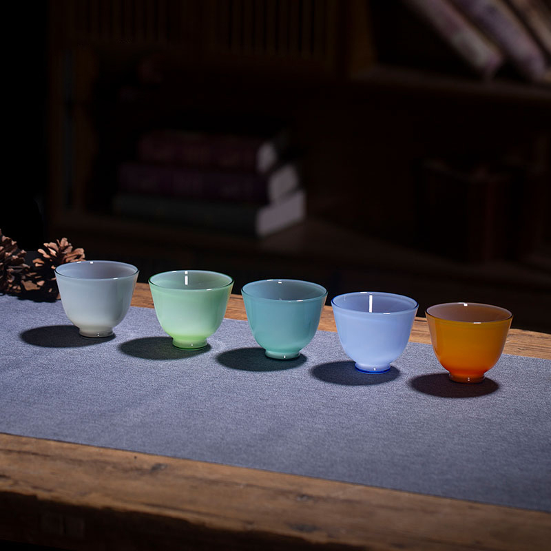 Handcrafted Glass Master Cup 90ml – Round Design