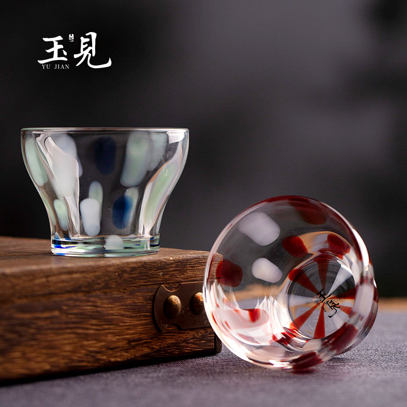 Handcrafted 50ml Glass Tea Cup – Borosilicate, Horse Hoof Shape