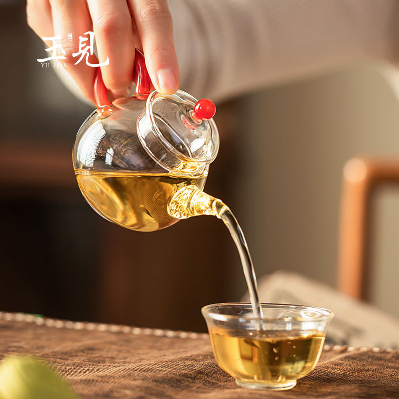 150ml Pear-Shaped Glass Teapot