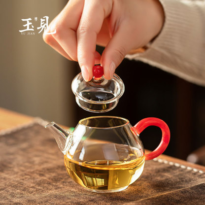 150ml Pear-Shaped Glass Teapot