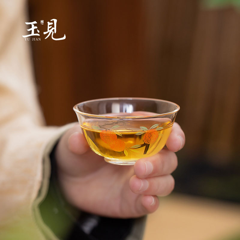 Hand-Painted Tea Tasting Cups 50ml Set of 2