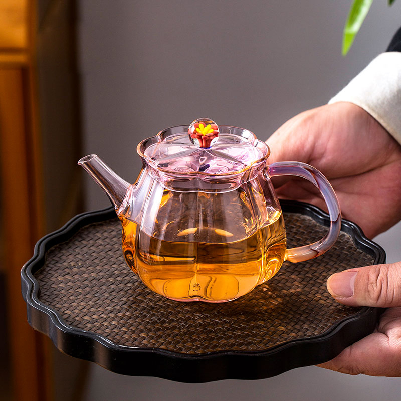 Elegant Handcrafted Tea Pot 180ml – Gourd Shape, Smooth Pouring, Perfect for All Teas