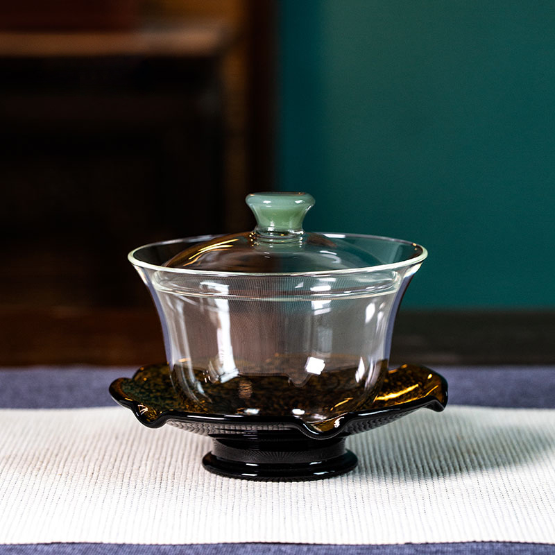 Handcrafted Borosilicate Glass Gaiwan Tea cup