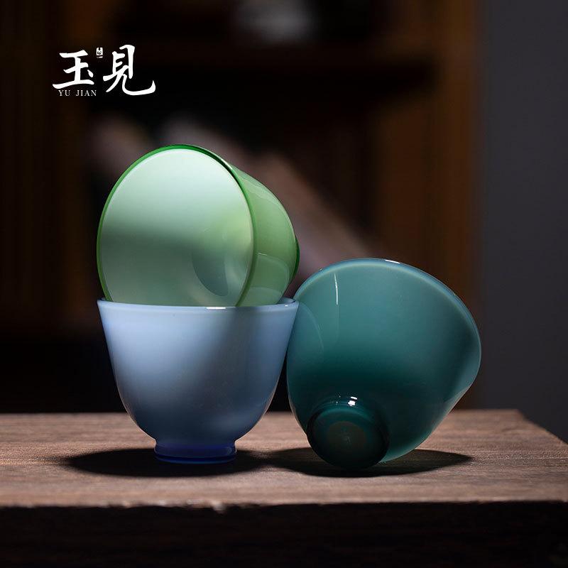 Handcrafted Glass Master Cup 90ml – Round Design