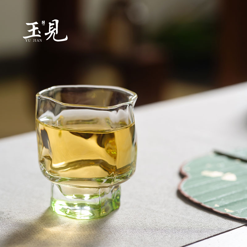 Handcrafted 60ml Glass Tea Cups – Set of 2, Elegant Borosilicate Tasting Cups