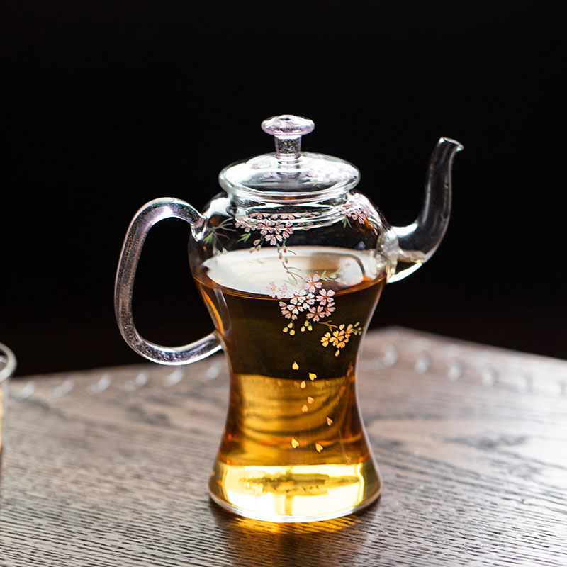 Hand-Painted Glass Teapot 220ml