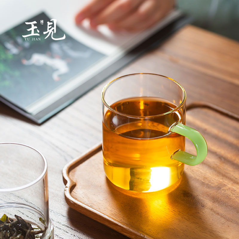 200ml Glass Tea Infuser Cup – Handcrafted Borosilicate Brewing Mug