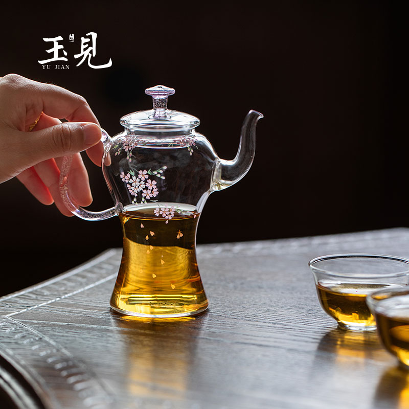 Hand-Painted Glass Teapot 220ml