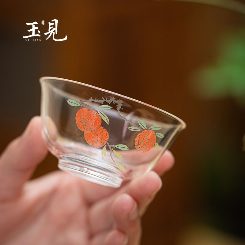 Hand-Painted Tea Tasting Cups 50ml Set of 2