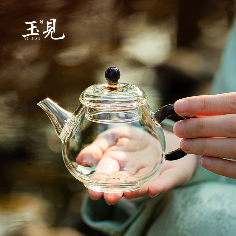 150ml Pear-Shaped Glass Teapot