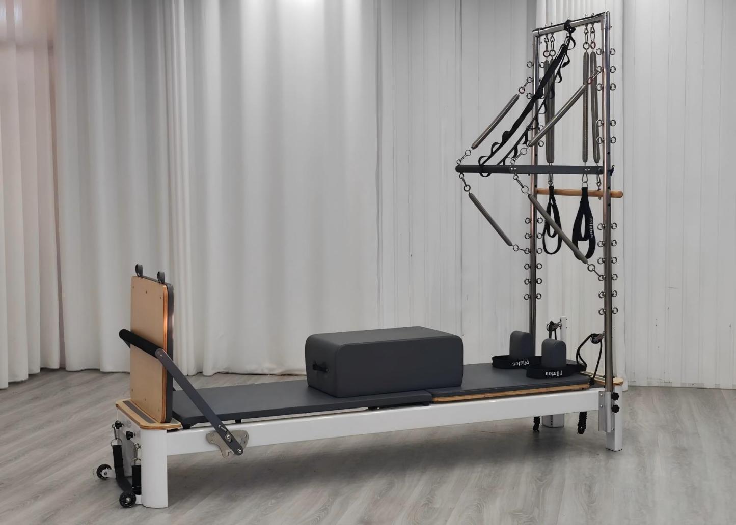 Studio Aluminum Pilates Reformer With Tower