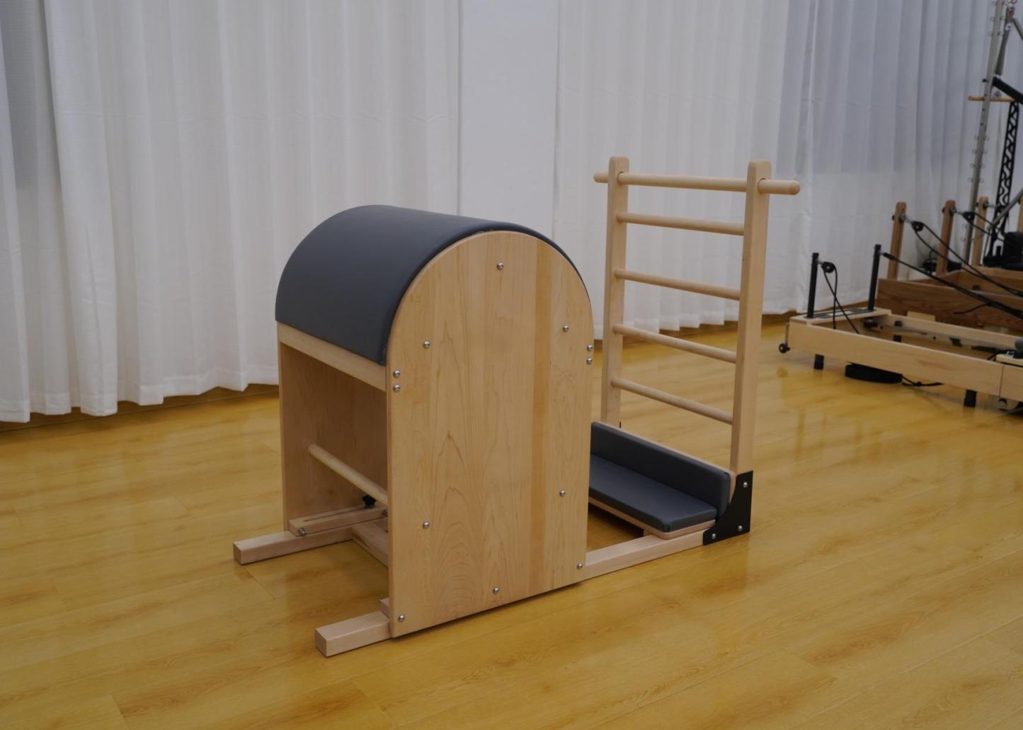 Pilates Premium Ladder Barrel with Wooden Base