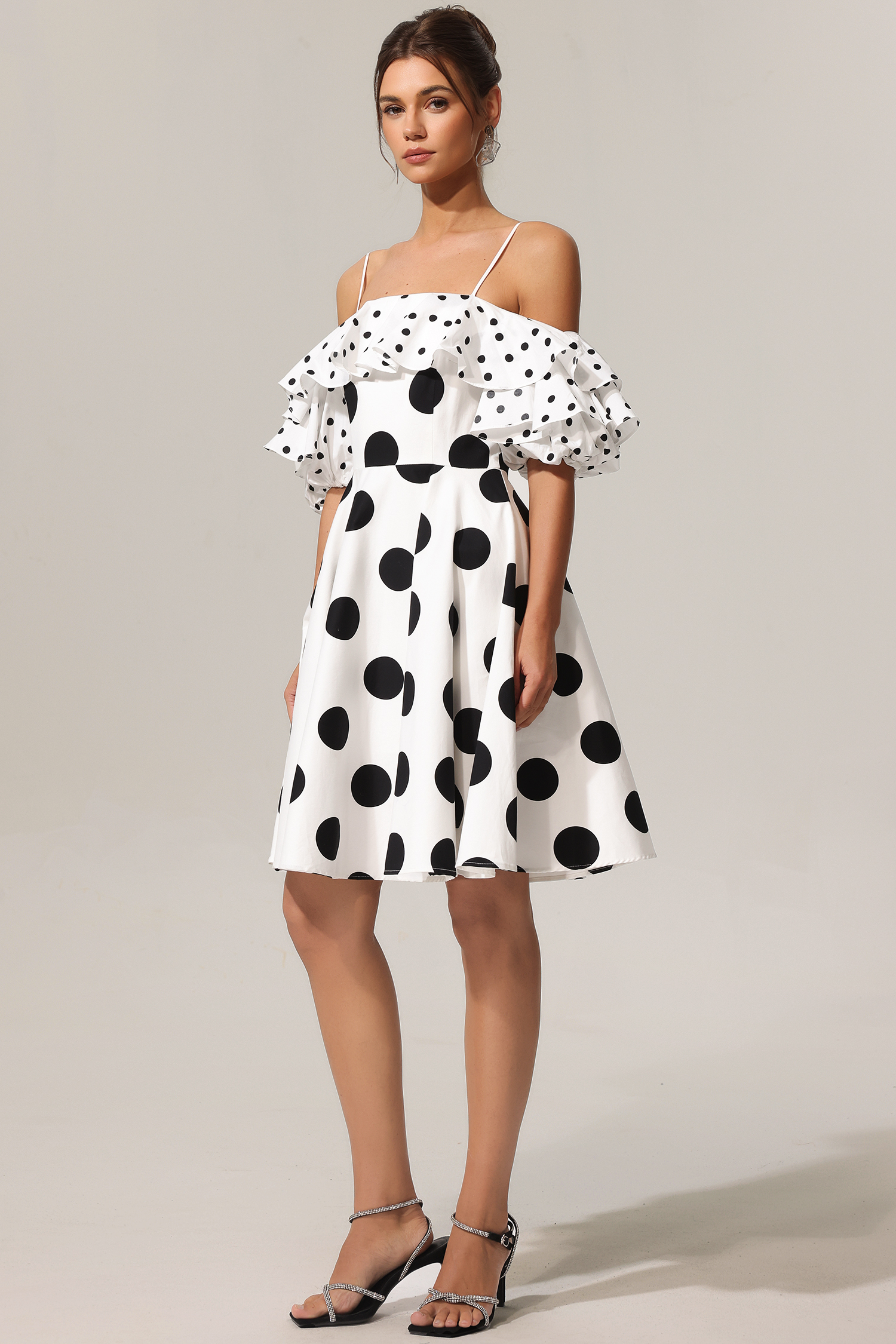 Dolcie Wave Point Flounce Mini Dress